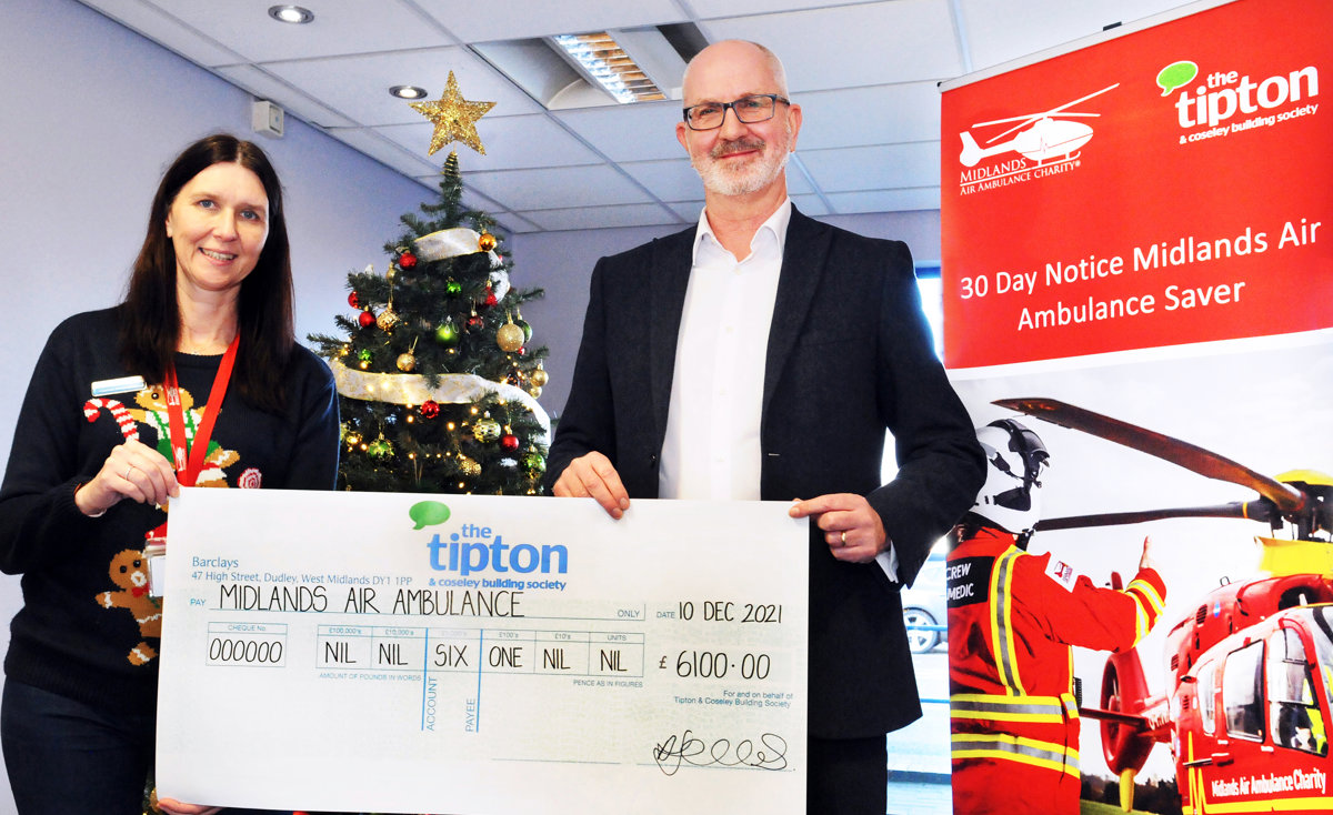 The Society raise over £6,000 for Midlands Air Ambulance Charity